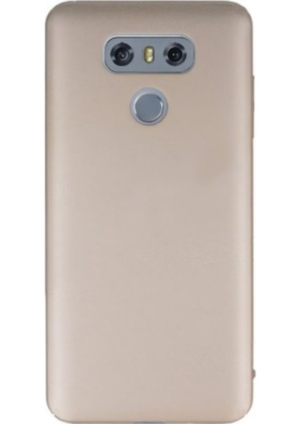 Jopus LG G6 Mat Peremium Silikon Kılıf - Gold