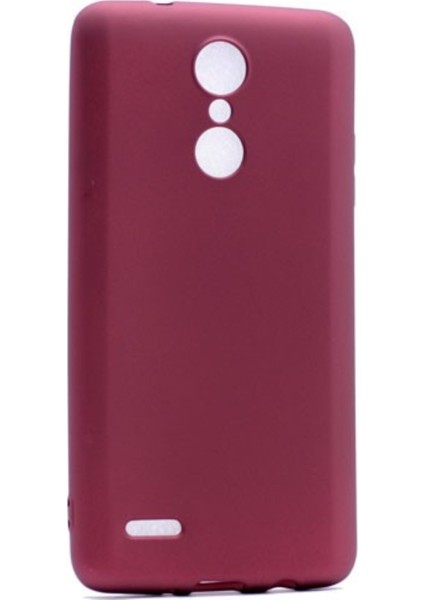 Jopus LG K8 2017 Mat Peremium Silikon Kılıf - Bordo