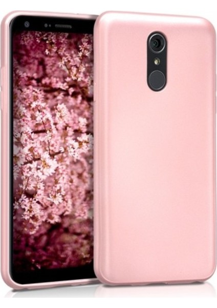 Jopus LG Q7 Mat Peremium Silikon Kılıf - Rose