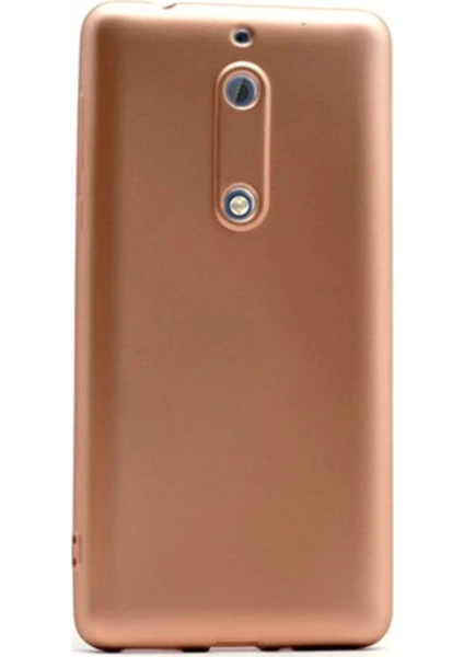 Jopus Nokia 5 Mat Premium Silikon Kılıf - Gold