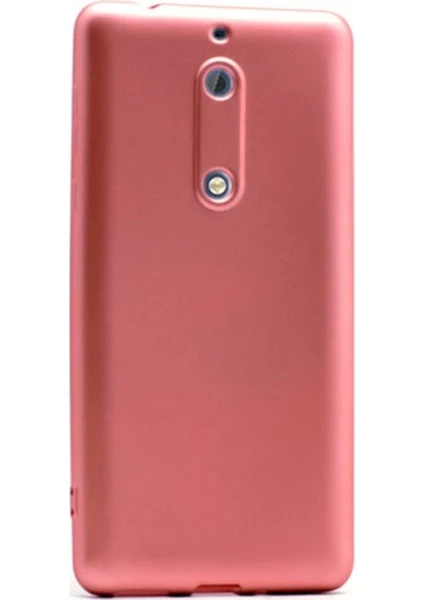 Jopus Nokia 5 Mat Premium Silikon Kılıf - Rose