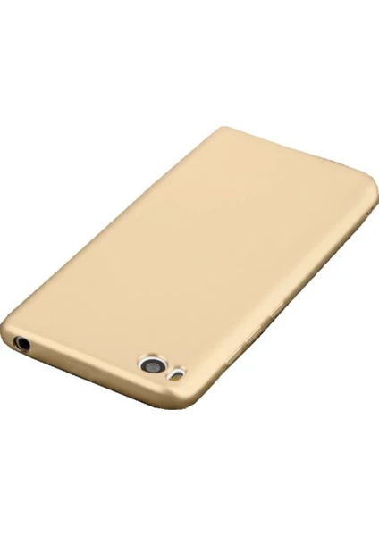 Jopus Xioami Mi 5 Mat Premium Silikon Kılıf - Gold