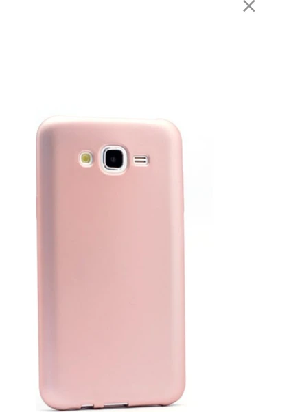 Jopus Samsung Galaxy J2 Mat Premium Silikon Kılıf - Rose + Nano Ekran Koruyucu