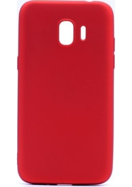 Jopus Samsung Galaxy J6 Mat Premium Silikon Kılıf - Kırmızı + Nano Ekran Koruyucu