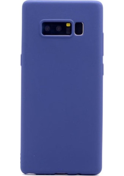 Jopus Samsung Galaxy Note 8 Mat Premium Silikon Kılıf - Lacivert + Full Body Ekran Koruyucu