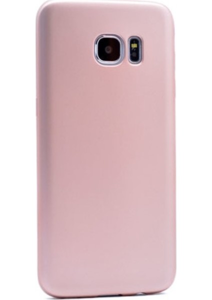 Jopus Samsung Galaxy S7 Edge Mat Premium Silikon Kılıf - Rose + Full Body Ekran Koruyucu