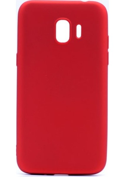 Jopus Samsung Galaxy Grand Prime Pro Mat Premium Silikon Kılıf - Kırmızı + Nano Ekran Koruyucu