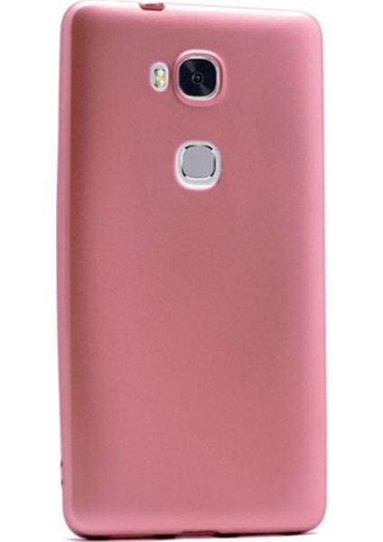 Jopus Huawei GR5 Mat Premium Silikon Kılıf - Rose + Nano Ekran Koruyucu