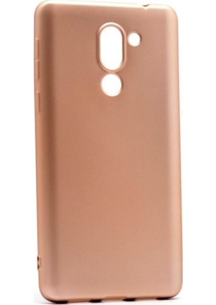 Jopus Huawei GR5 2017 Mat Premium Silikon Kılıf - Gold + Nano Ekran Koruyucu