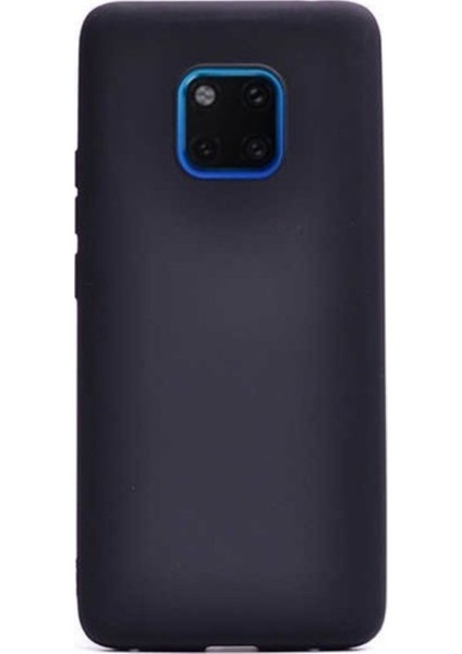 Jopus Huawei Mate 20 Pro Mat Premium Silikon Kılıf - Siyah + Nano Ekran Koruyucu