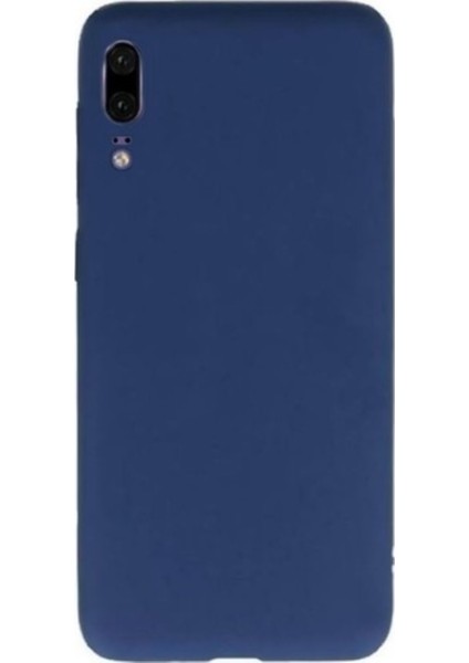 Jopus Huawei P20 Pro Mat Premium Silikon Kılıf - Lacivert + Nano Ekran Koruyucu