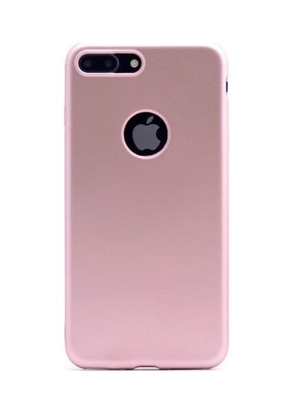 Jopus Apple iPhone 8 Plus Ultra İnce Mat Silikon - Rose + Nano Ekran Koruyucu