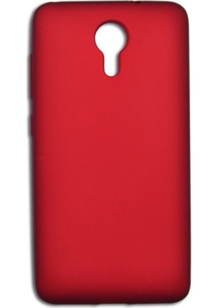 Jopus General Mobile One 4G Mat Premium Silikon Kılıf - Bordo + Nano Ekran Koruyucu