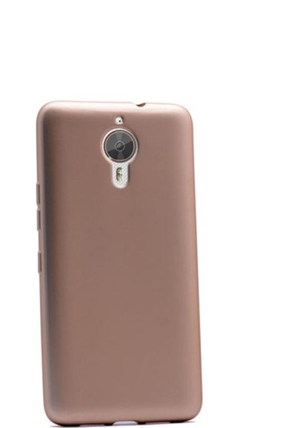 Jopus General Mobile GM 5 Plus Mat Premium Silikon Kılıf - Gold + Nano Ekran Koruyucu