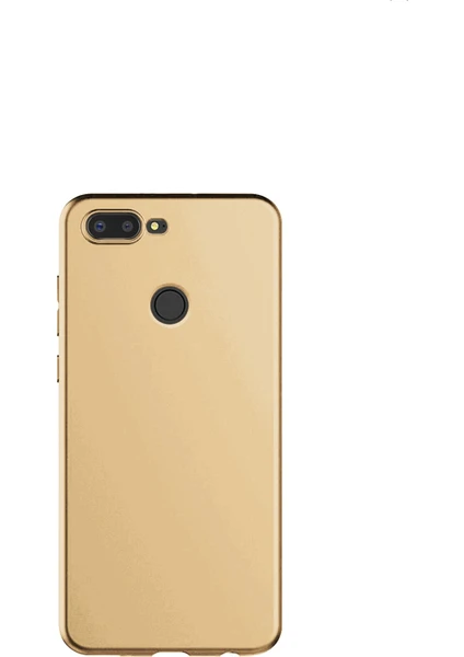 Jopus General Mobile GM 9 Pro Mat Premium Silikon Kılıf - Gold + Nano Ekran Koruyucu