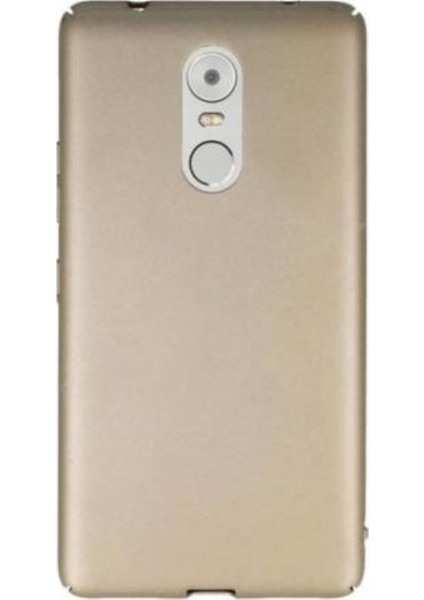 Jopus Lenovo K6 Note Mat Premium Silikon Kılıf - Gold + Nano Ekran Koruyucu