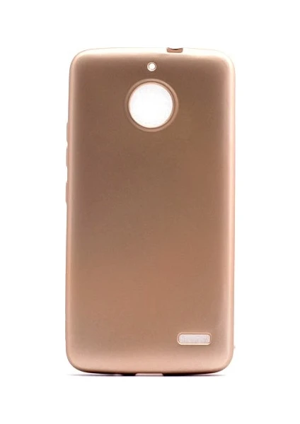 Jopus Lenovo Moto E4 Mat Premium Silikon Kılıf - Gold