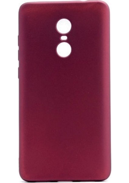 Jopus Xioami Redmi 5 Plus Mat Premium Silikon Kılıf - Bordo + Nano Ekran Koruyucu