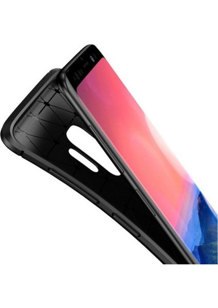 Jopus Samsung Galaxy S9 Kılıf Karbon Desenli Lux Negro Silikon - Lacivert fiyatları
