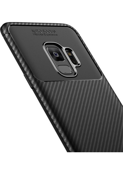 Jopus Samsung Galaxy J2 Core Kılıf Karbon Desenli Lux Negro Silikon - Siyah + Nano Ekran Koruyucu