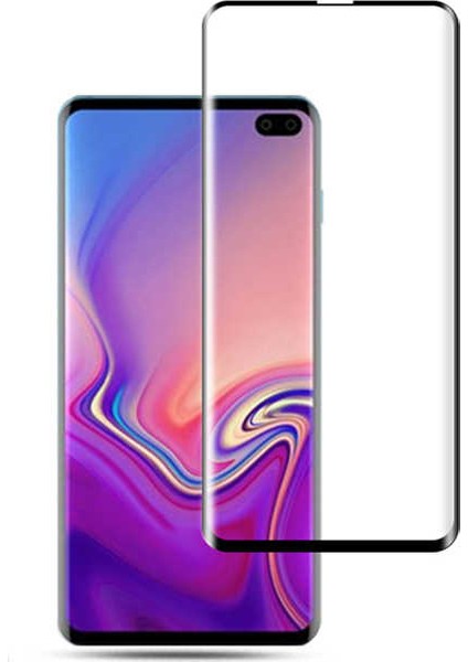 Jopus Samsung Galaxy S10 Kılıf Ultra Korumalı Yüzüklü Standlı Ravel Silikon - Lacivert + Full Body Ekran Koruyucu