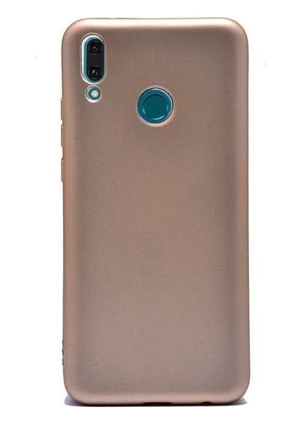 Jopus Huawei Y9 2019 Mat Premium Silikon Kılıf - Gold