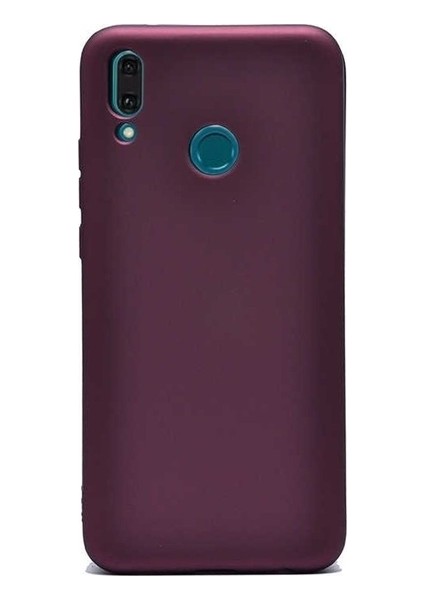 Jopus Huawei Y9 2019 Mat Premium Silikon Kılıf - Bordo