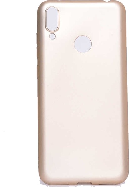 Jopus Huawei Y7 Prime 2019 Mat Premium Silikon Kılıf - Gold