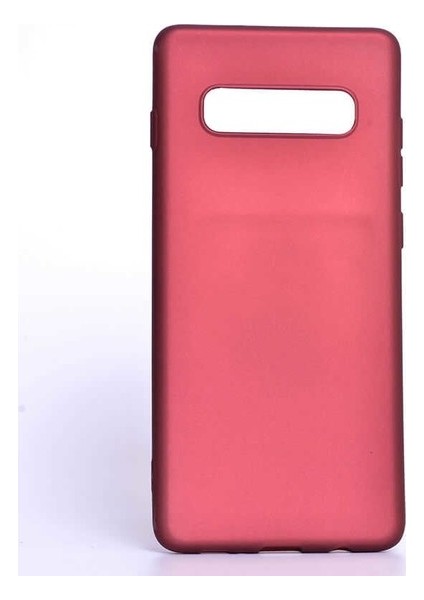 Jopus Samsung Galaxy S10 Mat Premium Silikon Kılıf - Bordo