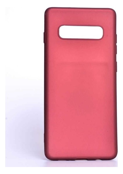 Jopus Samsung Galaxy S10E Mat Premium Silikon Kılıf - Bordo + Full Body Ekran Koruyucu