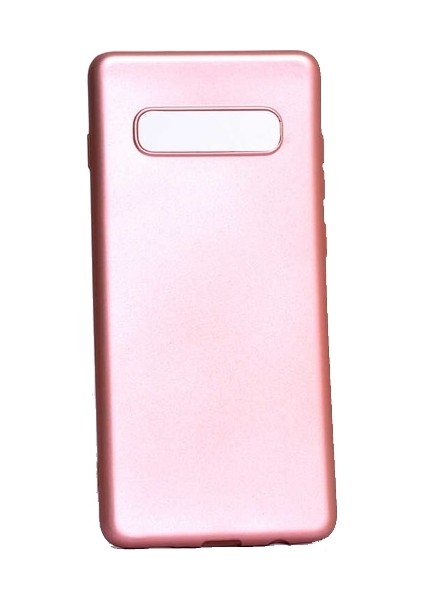 Jopus Samsung Galaxy S10 Plus Mat Premium Silikon Kılıf - Rose + Full Body Ekran Koruyucu (Ön - Arka)