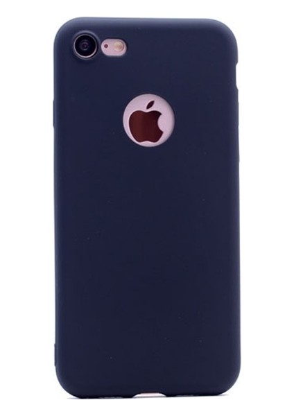 Jopus Apple iPhone 7 Kılıf Ultra İnce Mat Silikon - Siyah + 5D Nano Ekran Koruyucu Siyah