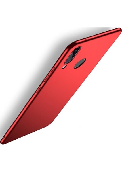 Jopus Huawei P20 Pro Mat Premium Silikon Kılıf - Kırmızı + 5D Nano Ekran Koruyucu