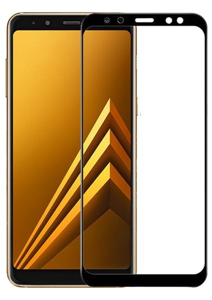 Jopus Samsung Galaxy J6 Mat Premium Silikon Kılıf - Gold + 5D Nano Ekran Koruyucu Siyah