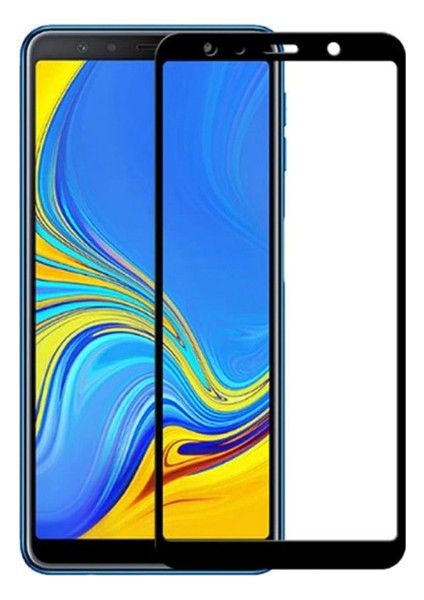 Jopus Samsung Galaxy A9 2018 Mat Premium Silikon Kılıf - Gold + 5D Nano Ekran Koruyucu