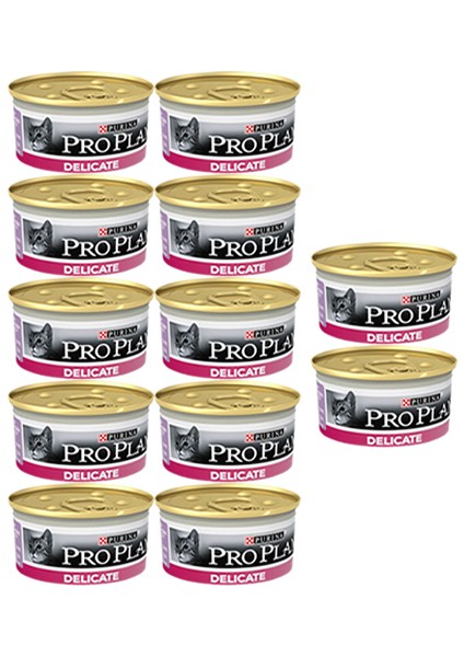 Pro Plan Delicate Hindi Etli Yetişkin Yaş Kedi Maması 85 gr (12 Al 10 Öde)