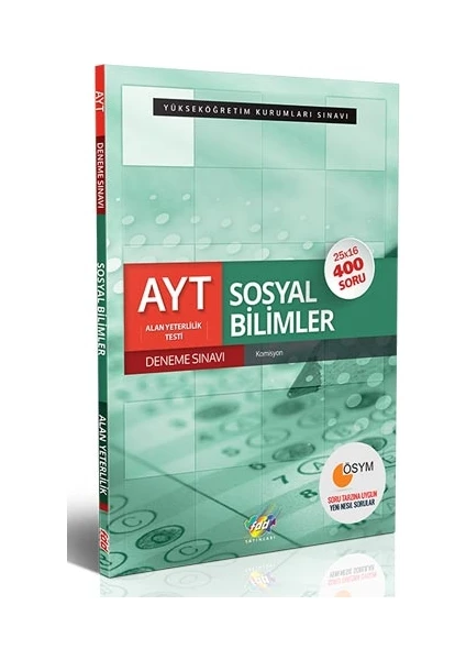 Fdd Ayt Sosyal Bilimler 25Li Deneme Sınavı