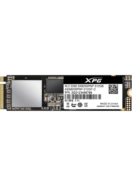 XPG SX8200 Pro 512GB 3500-2300MB M.2 PCIe SSD