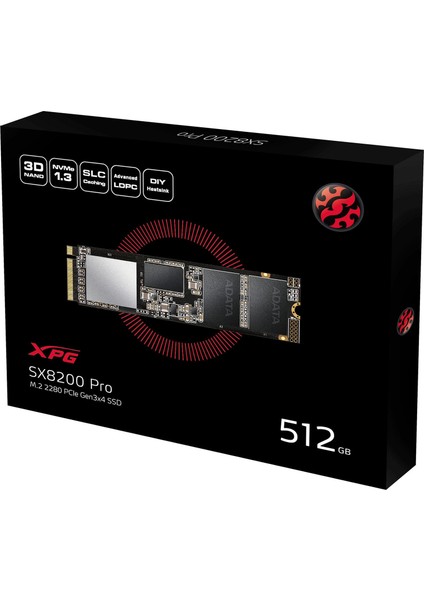 XPG SX8200 Pro 512GB 3500-2300MB M.2 PCIe SSD