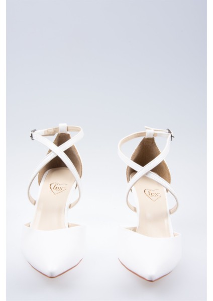 Beyaz Kadın Topuklu Ayakkabı D654054809 fiyatları