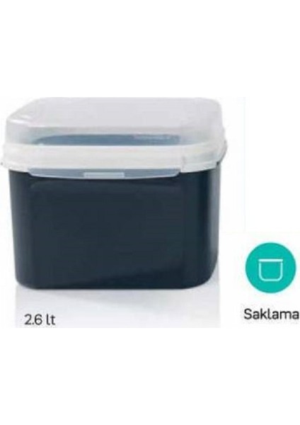 Özel Kare 2.6 Litre Saklama Kabı