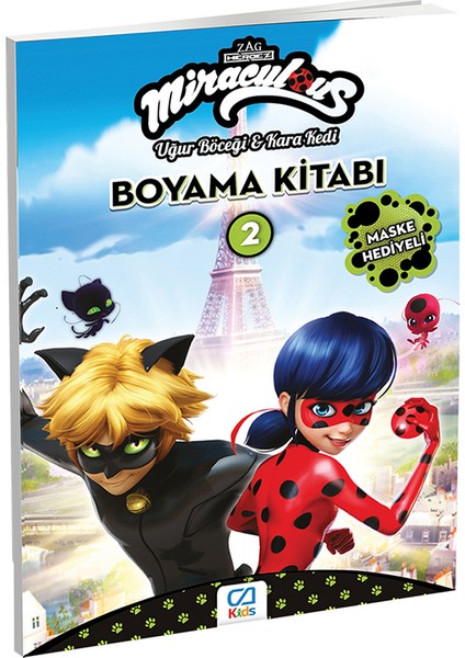 Miraculous Uğur Böceği & Kara Kedi Boyama Kitabı 2