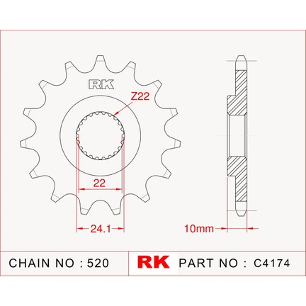 Rk Bmw F 650 Gs Dakar Rk çelik ön Dişli C4174 16 Fiyatı