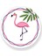 Flamingo Sticker Etiket 3 x 3 cm 20li 1