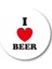 I Love Beer Sticker Etiket 3 x 3 cm 20li 1