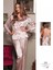 Altılı Çeyiz Gecelik Sabahlık Set 6960 Ekru 3