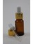 Cam Amberli 20 ml Altın Kapak Şişe İnce Cam Damlalıklı 10 Adet 1