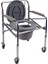 PR-771 Katlanabilir Tekerlekli Klozetli Komot / Foldable Commode Chair W-Wheels 1