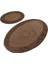 Pıante Oval Cotton Kahve 2 Li Set Banyo Halısı 1