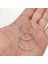 Taşsız Düz Spor 32 Mm Gümüş Halka Küpe 2